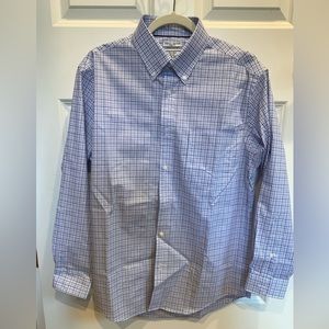 Men’s no iron stretch slim long sleeve shirt